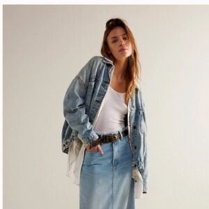 Free People Opal Swing Denim Jacket